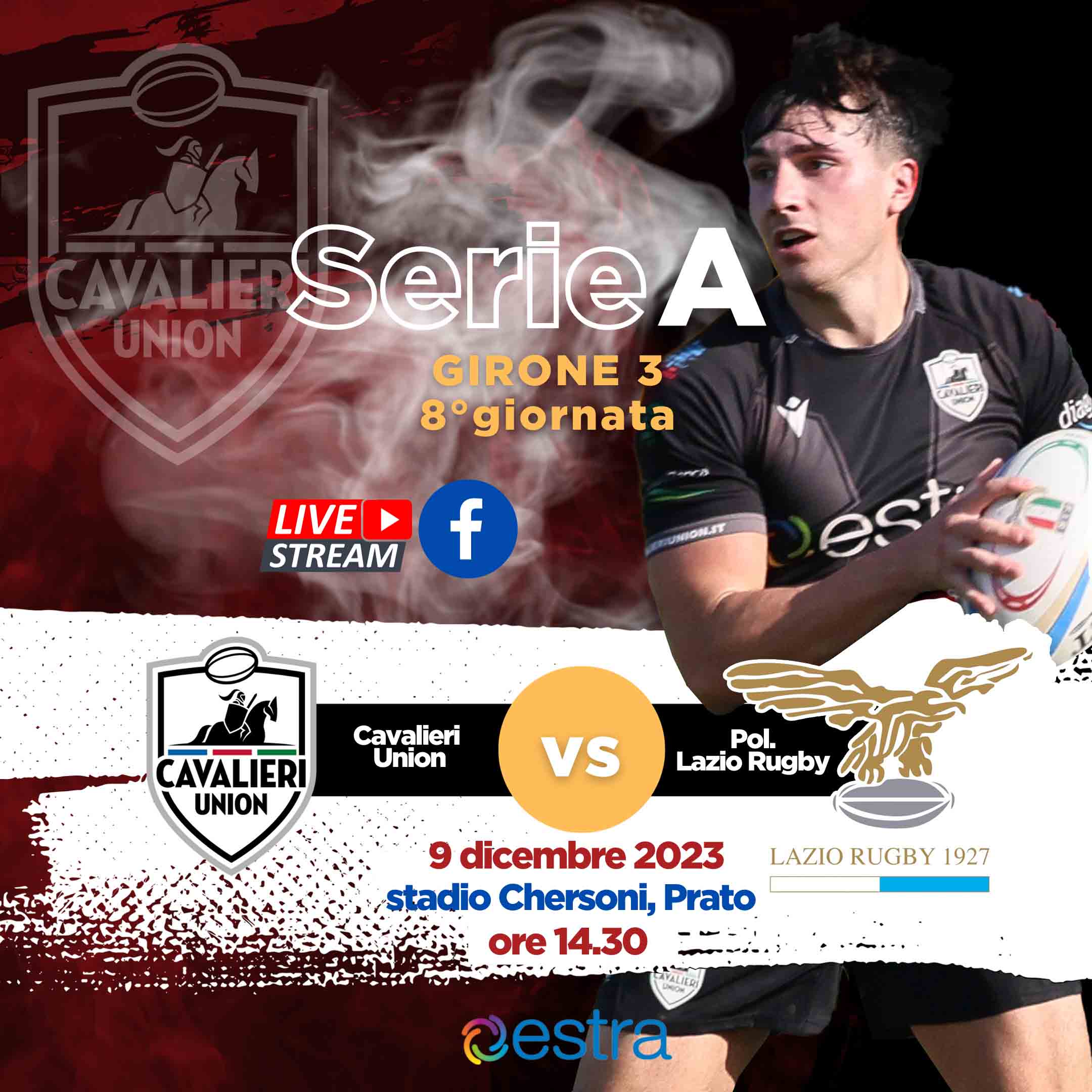 Il big match di serie A con la Lazio, il derby della Cadetta e il turno di campionato under 16 per un weekend pieno di rugby